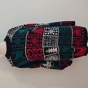 Vintage Patchwork Knit Sweater